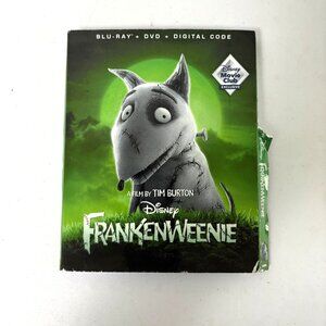 Frankenweenie Blu-ray DVD Disney Movie Club Kids Family NEW Sealed